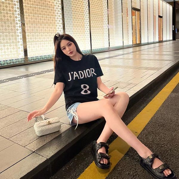 ★日本!!人気！かっこ可愛い♡ ディオール ジャディオール ロゴ コットン tシャツ コピー dei71683